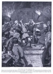 De dood van koning Edmund I AD946, 1920